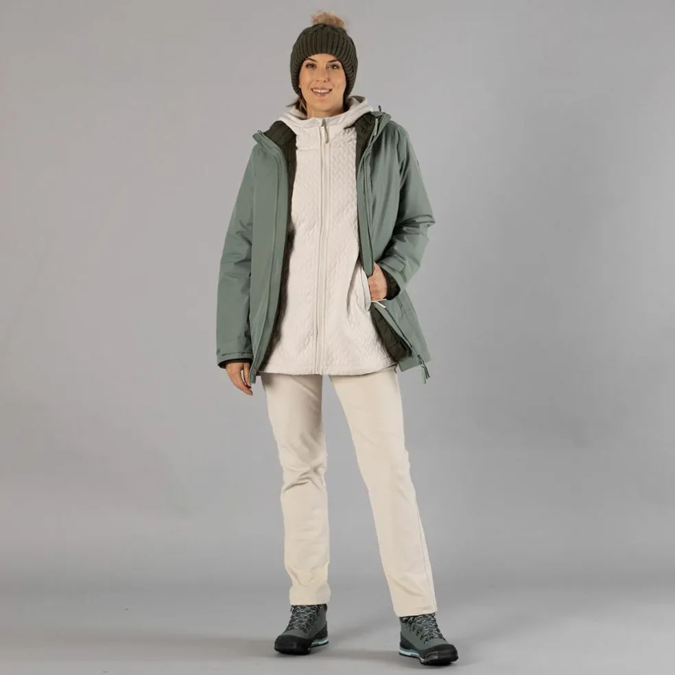 Damenmantel mit Kapuze und abnehmbarem Innenfutter