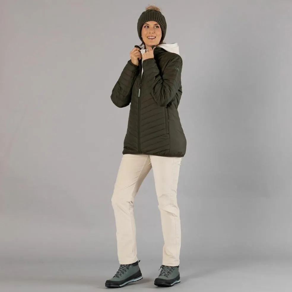 Damenmantel mit Kapuze und abnehmbarem Innenfutter