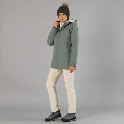 Damenmantel mit Kapuze und abnehmbarem Innenfutter