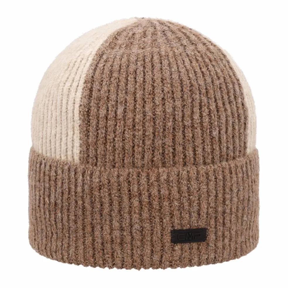 Damenmütze aus Rippstrick