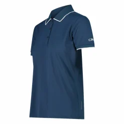 Damen-Poloshirt aus Stretch-Piqué