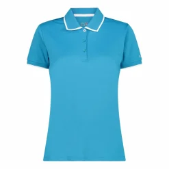 Damen-Poloshirt aus Stretch-Piqué