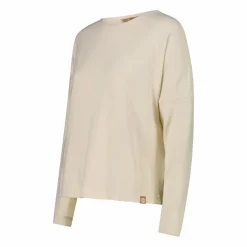 Damenpullover mit Bateau-Ausschnitt aus meliertem Jersey