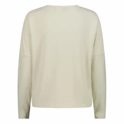 Damenpullover mit Bateau-Ausschnitt aus meliertem Jersey