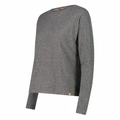 Damenpullover mit Bateau-Ausschnitt aus meliertem Jersey