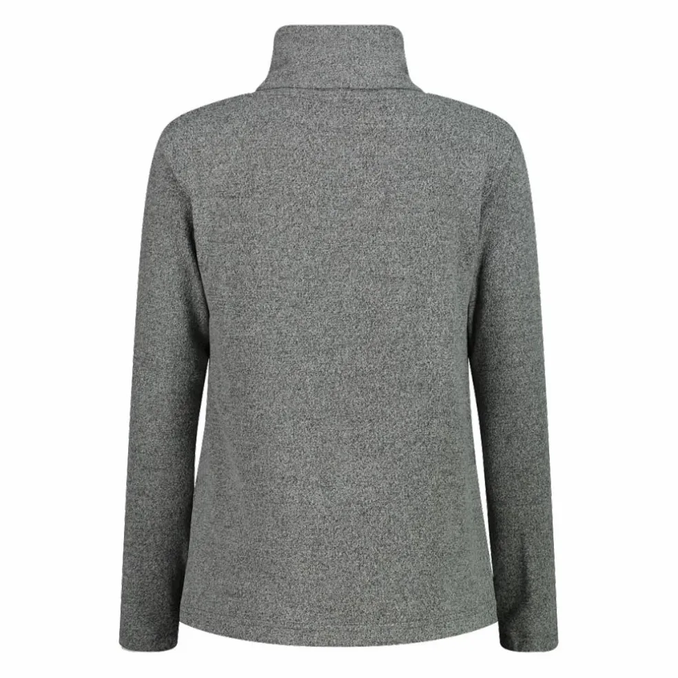 Damenpullover mit Rollkragen aus meliertem Jersey