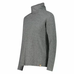 Damenpullover mit Rollkragen aus meliertem Jersey