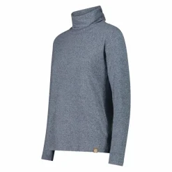Damenpullover mit Rollkragen aus meliertem Jersey