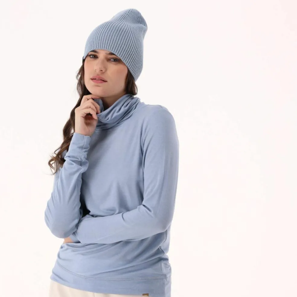 Damenpullover mit Rollkragen aus Light Tencel Merino