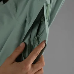 Damen-Regenjacke mit abnehmbarer Kapuze