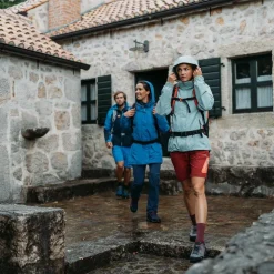 Damen-Regenjacke mit abnehmbarer Kapuze