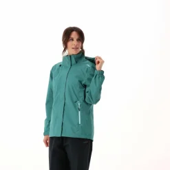 Damen-Regenjacke mit abnehmbarer Kapuze