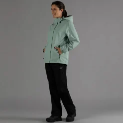 Damen-Regenjacke mit abnehmbarer Kapuze