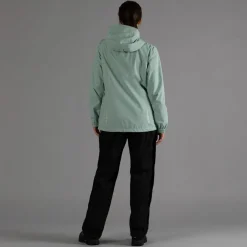 Damen-Regenjacke mit abnehmbarer Kapuze