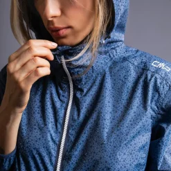 Damen-Ripstopjacke Packable Microcheck