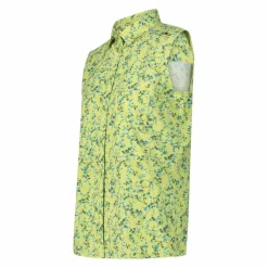 Damen-Ärmelloses Shirt mit floralem Muster