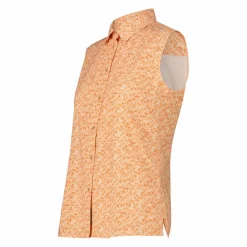 Damen-Ärmelloses Shirt mit floralem Muster