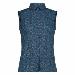 Damen-Ärmelloses Shirt mit floralem Muster