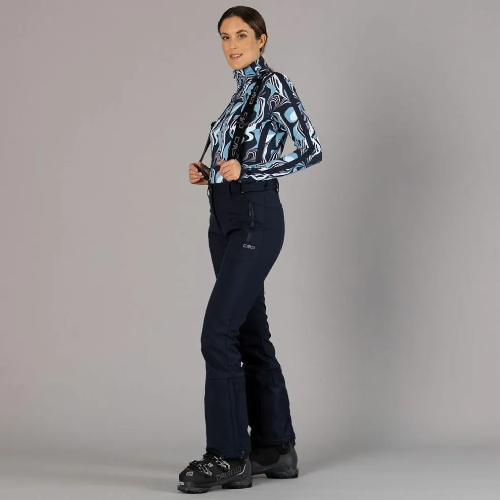 Damen-Skihose mit Trägern aus Softshell