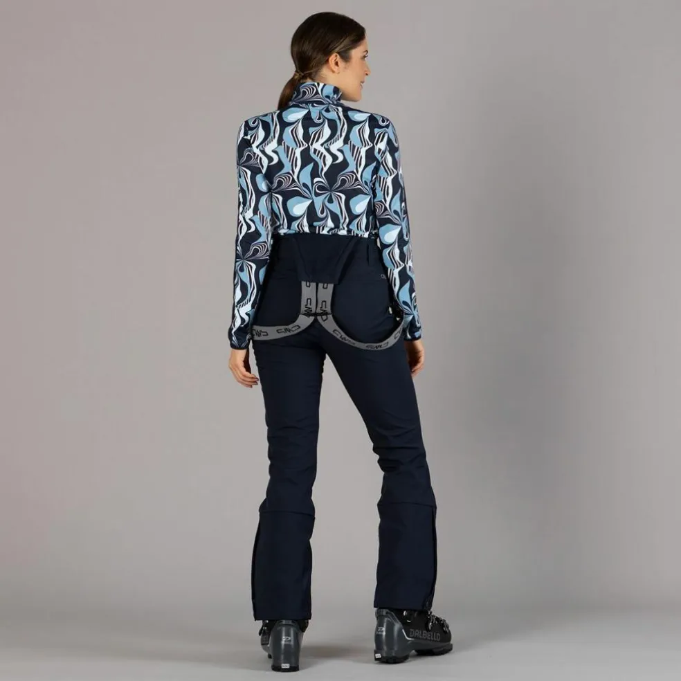 Damen-Skihose mit Trägern aus Softshell