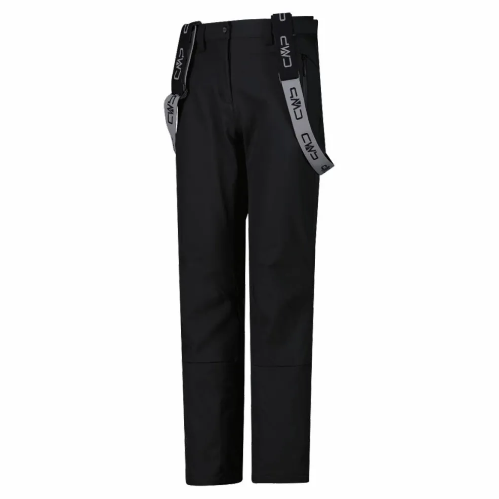 Damen-Skihose mit Trägern aus Softshell