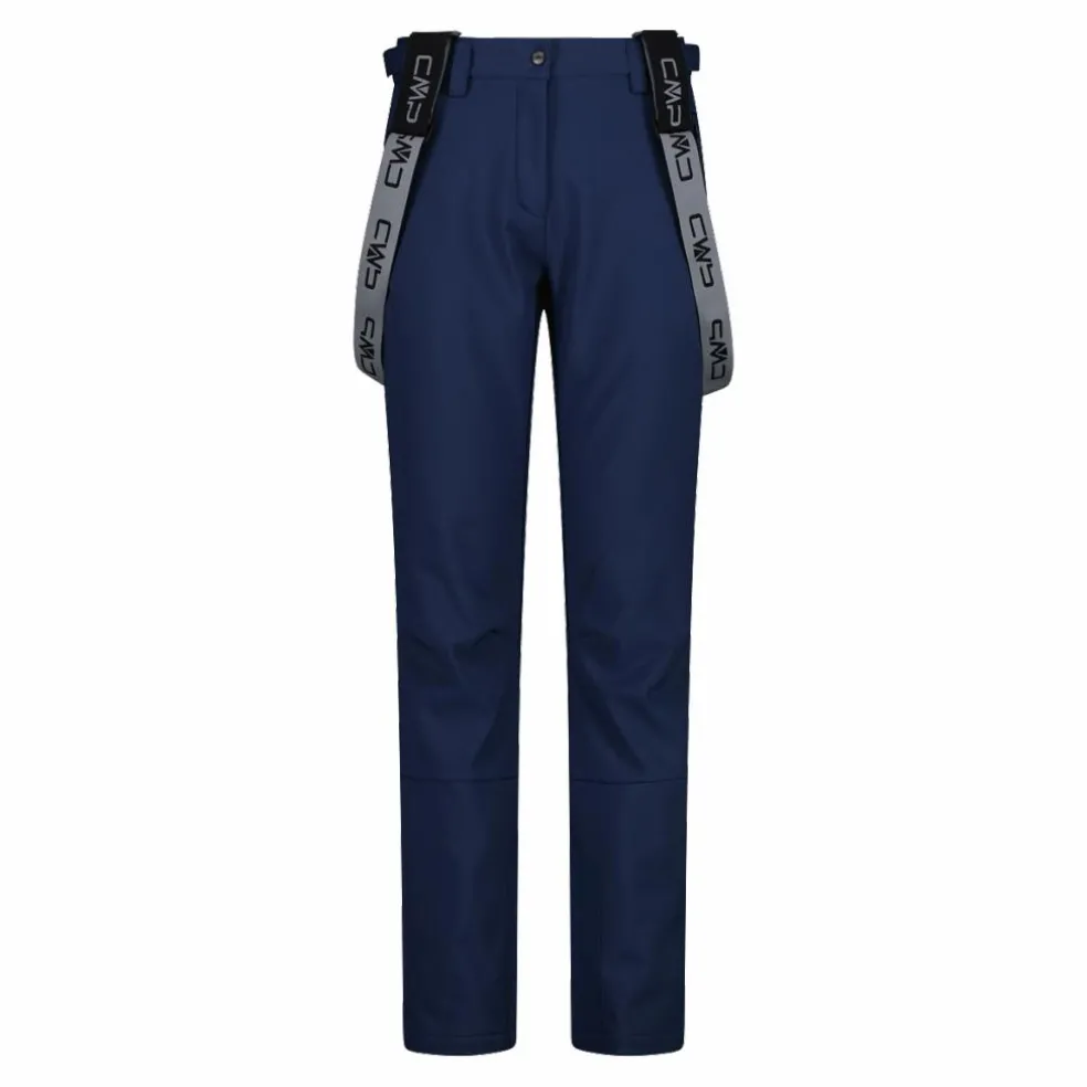 Damen-Skihose mit Trägern aus Softshell