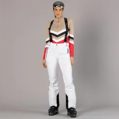 Damen-Skihose mit Trägern aus Softshell