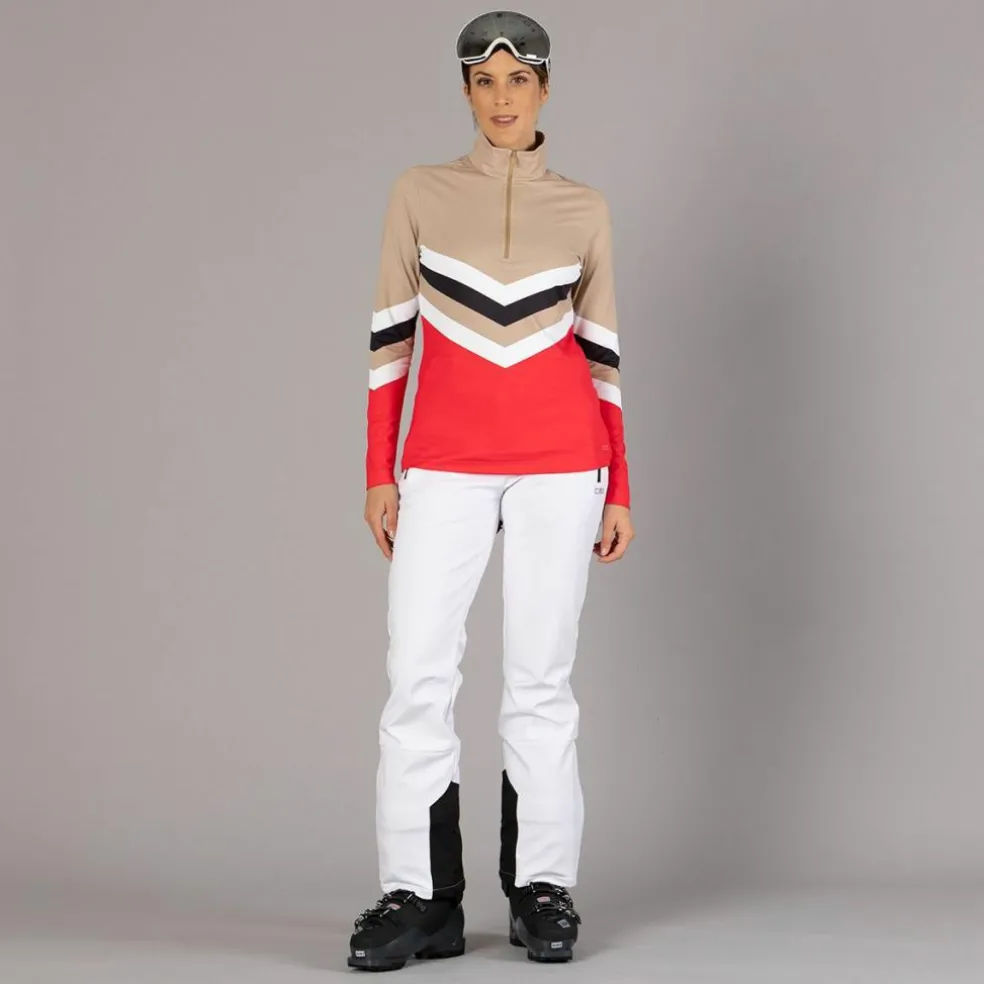 Damen-Skihose mit Trägern aus Softshell