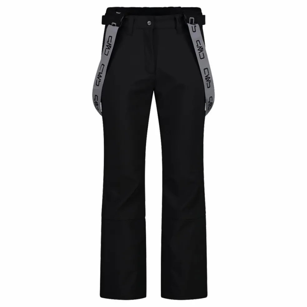 Damen-Skihose mit Trägern aus Softshell