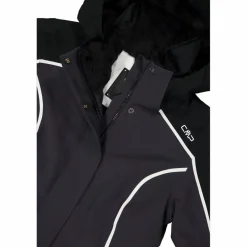 Damen-Skijacke aus 4-Way-Stretchgewebe mit abnehmbarer Kapuze