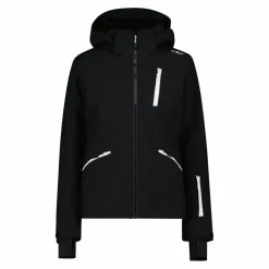 Damen-Skijacke aus 4-Way-Stretchgewebe mit abnehmbarer Kapuze