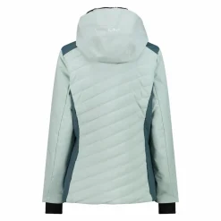 Damen-Skijacke mit diagonalen Steppnähten