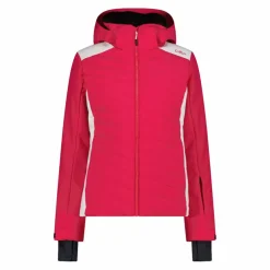 Damen-Skijacke mit diagonalen Steppnähten