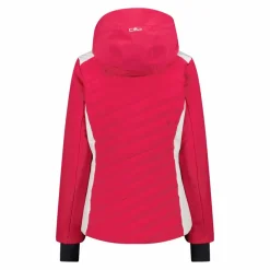 Damen-Skijacke mit diagonalen Steppnähten