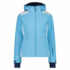 Damen-Skijacke mit diagonalen Steppnähten