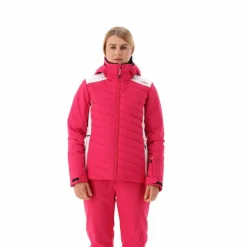 Damen-Skijacke mit diagonalen Steppnähten