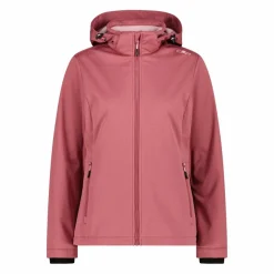 Damen-Softshelljacke mit abnehmbarer Kapuze