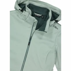 Damen-Softshelljacke mit abnehmbarer Kapuze