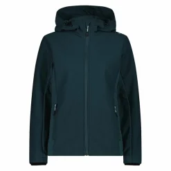Damen-Softshelljacke mit Kapuze mit Wabenstruktur
