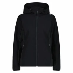 Damen-Softshelljacke mit Kapuze mit Wabenstruktur