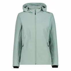 Damen-Softshelljacke mit Kapuze mit Wabenstruktur