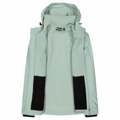 Damen-Softshelljacke mit Kapuze mit Wabenstruktur