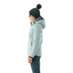 Damen-Softshelljacke mit Kapuze mit Wabenstruktur
