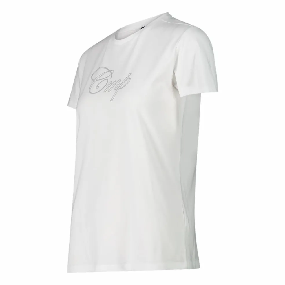 Damen-Stretch-Baumwoll-T-Shirt mit Logo