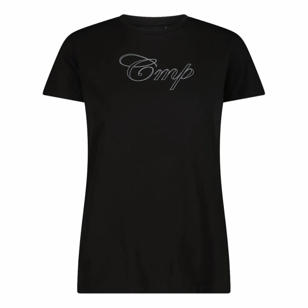 Damen-Stretch-Baumwoll-T-Shirt mit Logo