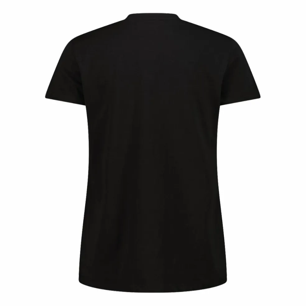 Damen-Stretch-Baumwoll-T-Shirt mit Logo