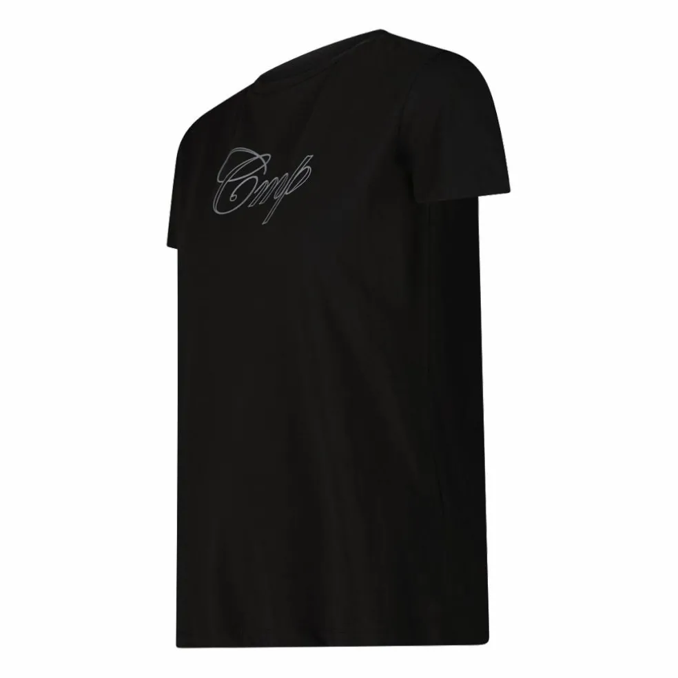 Damen-Stretch-Baumwoll-T-Shirt mit Logo