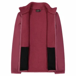 Damen-Sweatshirt aus Fleece mit Kunstfell aus Stretch Performance