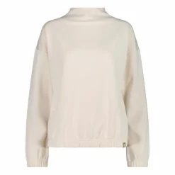 Damen-Sweatshirt aus Modal mit matt glänzendem Finish