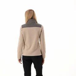 Damen-Sweatshirt mit Hahnentritt-Print